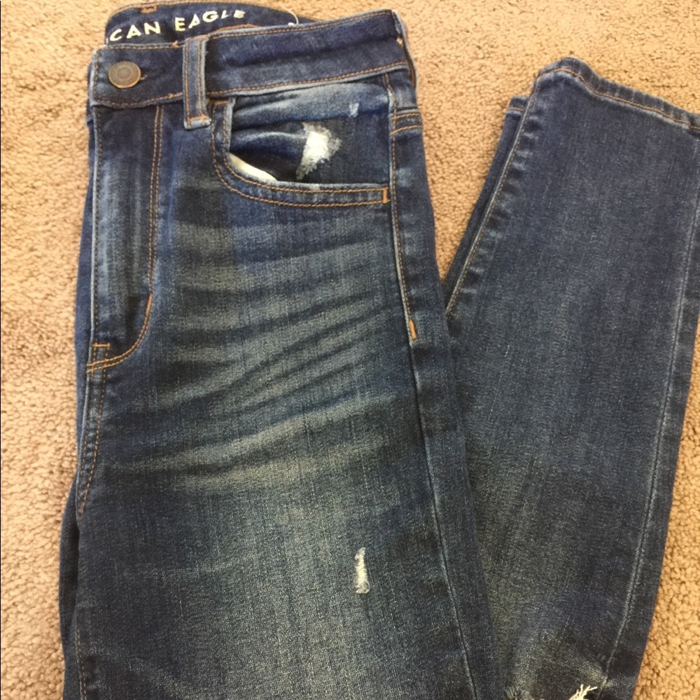 American Eagle super stretch blue jeans!